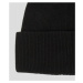 Čapica Karl Lagerfeld Jeans Knitted Logo Beanie Čierna