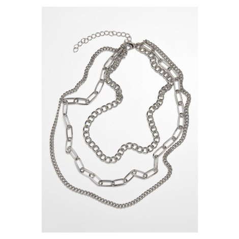 Necklace with layered chain - silver colors Urban Classics