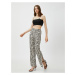 Koton Elastic Waist Trousers Light Flare