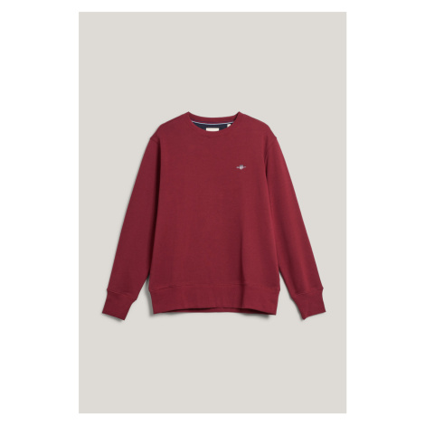 MIKINA GANT REG SHIELD C-NECK SWEAT PLUMPED RED