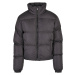 Women's Peached Puffer Jacket Black