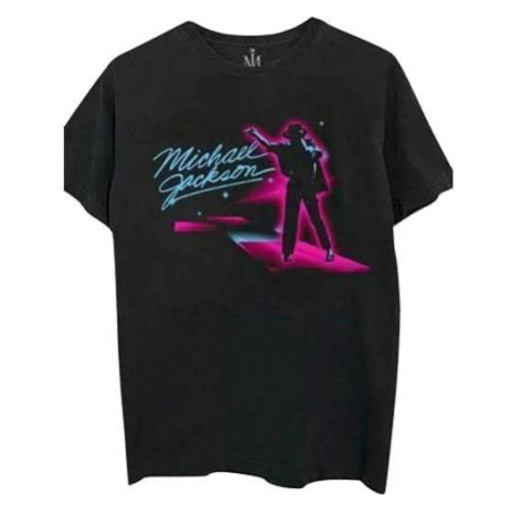 Michael Jackson Tričko Neon Unisex Black