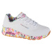 BIELE TENISKY S FAREBNOU PLATFORMOU SKECHERS UNO-LOVING LOVE 155506-WHT