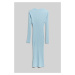 Šaty Karl Lagerfeld Lslv Knit Dress Cashmere Blue