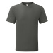 Graphite Iconic Combed Cotton T-shirt Fruit of the Loom