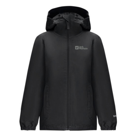 Jack Wolfskin Flaze K black, Detská bunda na zips