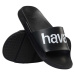 HAVAIANAS SLIDE CLASSIC LOGO MANIA Unisex šľapky, čierna, veľkosť 43/44