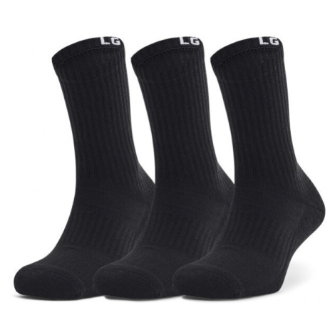 Under Armour CORE CREW 3PK Pánske ponožky, čierna, veľkosť