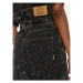 ROTATE Džínsová sukňa 700385013 Čierna Relaxed Fit