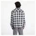 Košeľa Urban Classics Boxy Dark Checked Shirt Grey/ White