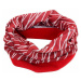 Sport.šátek s flísem červeno-bílý SATEK-8-FLIS