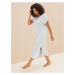 Dlhá nočná košeľa s úpravou Cool Comfort™ z bavlny a modalu Marks & Spencer šedá