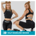 NEBBIA - Crop top tielko GYM THERAPY 618 (black) - NEBBIA