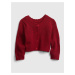 Červený dievčenský sveter GAP