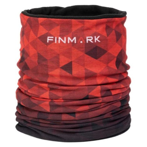 Finmark FSW-211 Multifunkčná šatka s flísom, červená, veľkosť