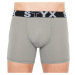 Men's boxers Styx long sports rubber light gray