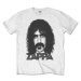 Frank Zappa tričko Big Face Biela