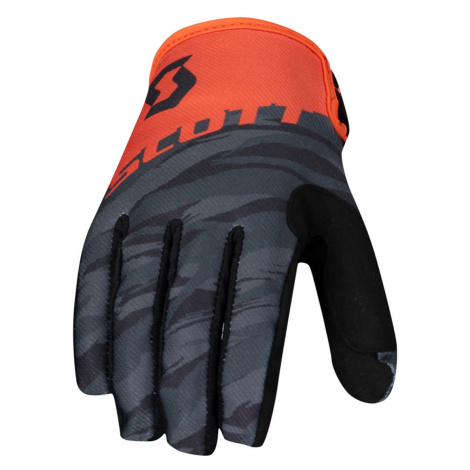 SCOTT Cyklistické rukavice dlhoprsté - 350 DIRT - čierna/oranžová