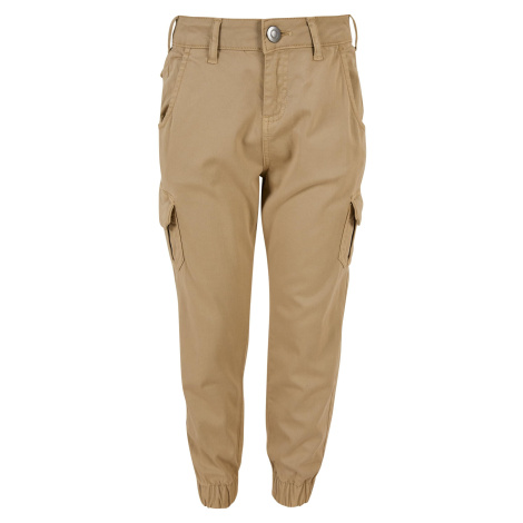 Girls' high-waisted cargo trousers unionbeige Urban Classics