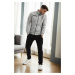 51357 Dewberry Plus Size Mens Tracksuit Set-GREY