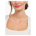 Thomas Sabo KE2210-414-14-L45V Gold-plated chain with white zirconia pendant