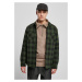 Padded flannel shirt black/forest