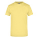 James&amp;Nicholson Unisex tričko JN002 Light Yellow