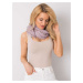 Light purple women's scarf with fringe