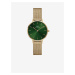 Dámske hodinky v zlatej farbe Daniel Wellington Petite Emerald