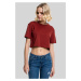 Women's short oversized rust t-shirt