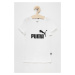 Detské bavlnené tričko Puma 587029 biela farba