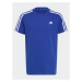 Adidas Tričko Essentials 3-Stripes Cotton T-Shirt IC0604 Modrá Regular Fit