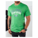 Pánske tričko s potlačou, zelené Dstreet RX5390