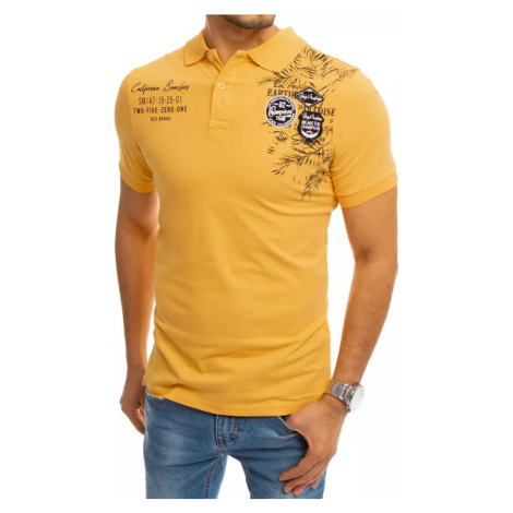 Pánske POLO tričko v žltom prevedení DStreet