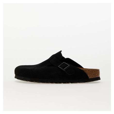 Tenisky Birkenstock Boston Soft Footbed Velvet Leather Black