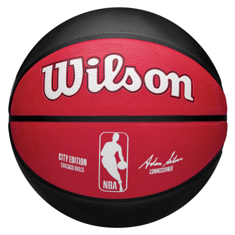 Wilson 2023 NBA Team City Edition Chicago Bulls Size - Unisex - Lopta Wilson - Červené - WZ40242