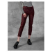 Burgundy Women's Cropped Slim Fit Diesel Jeans - Women's