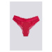 Spodná Bielizeň Karl Lagerfeld Tailored Lace Bikini Brief Červená