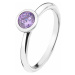 Hot Diamonds Strieborný prsteň Emozioni scintilla Lavender Calmness ER020 51 mm