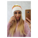 Women's Cap Kinga K297 White + Orange + Green