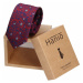 Pánska kravata Hanio Liam - modro - červená