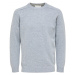 Selected  Wool Jumper New Coban - Medium Grey Melange  Svetre Šedá