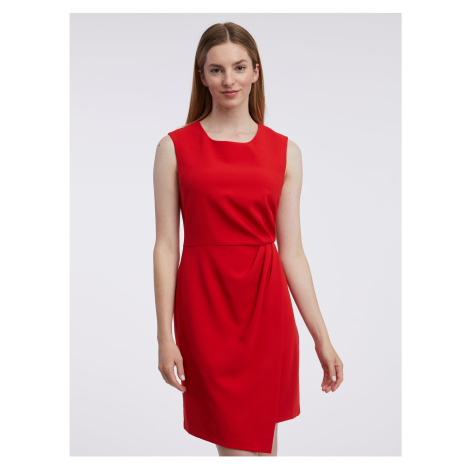 Červené dámske púzdrové šaty ORSAY