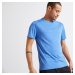 Priedušné pánske tričko 100 na fitness modré