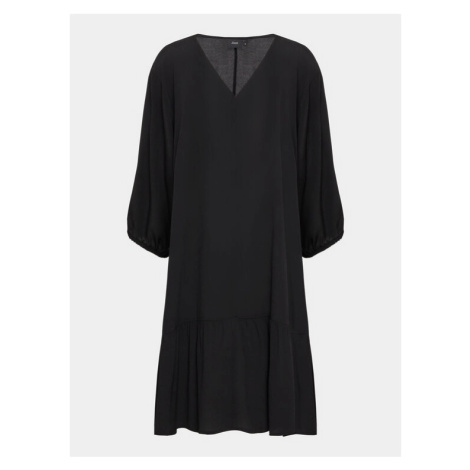 Zizzi Každodenné šaty V00057I Čierna Regular Fit