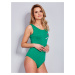 Dámske zelené body s nášivkami PL-BO-1440.89-green