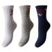 Pieces 3 PACK - dámske ponožky 17133920 Bright White 36-41