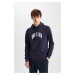 DEFACTO Regular Fit Hooded Printed Sweatshirt