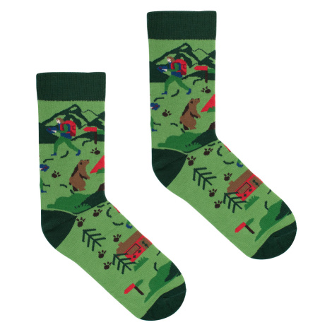 Kabak Unisex's Socks Patterned Trip To The Forest