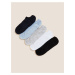 Sada piatich dámskych ponožiek v čiernej, modrej a šedej farbe Marks & Spencer